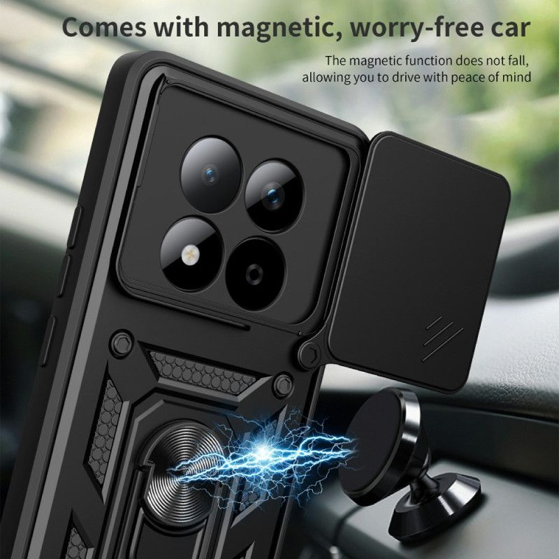 Skal Xiaomi Redmi Note 15 Pro 5g Telefonfodral Skjutbart Kameraskydd Och Stativ