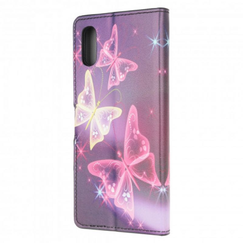 Fodral För Samsung Galaxy Xcover 5 Fjärilar Och Blommor