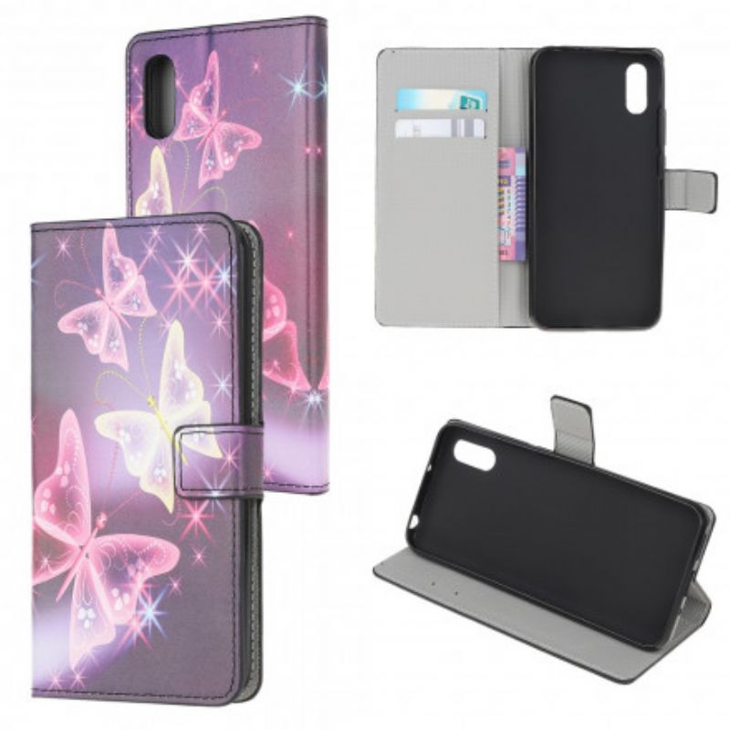 Fodral För Samsung Galaxy Xcover 5 Fjärilar Och Blommor