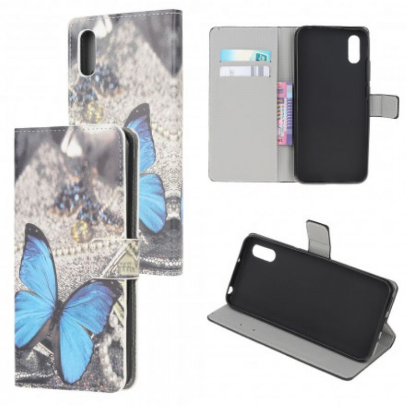 Fodral Samsung Galaxy Xcover 5 Blå Fjäril