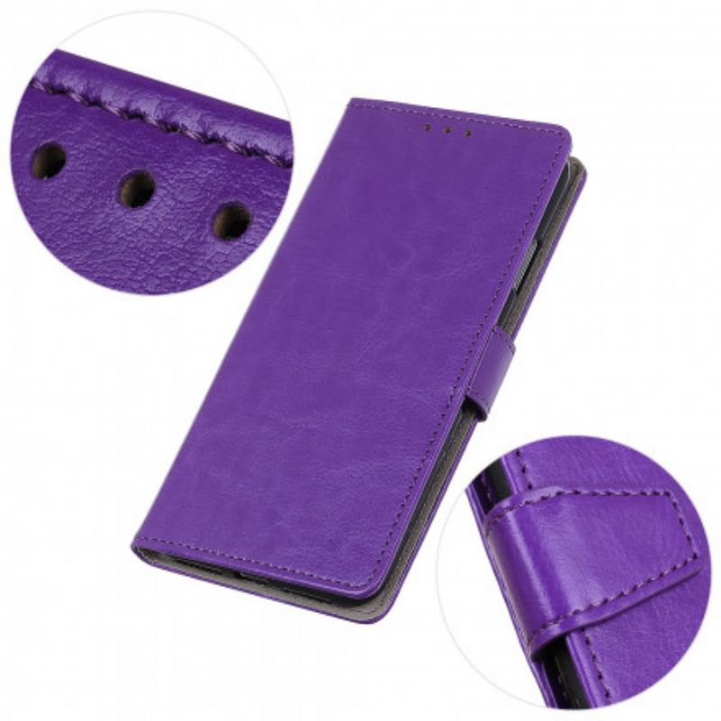 Fodral Samsung Galaxy Xcover 5 Enkel Glänsande Lädereffekt