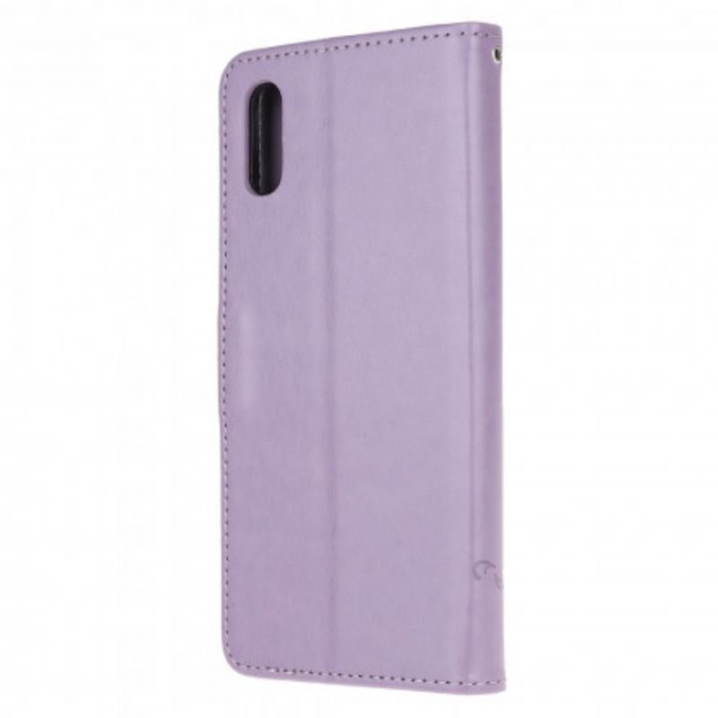 Fodral Samsung Galaxy Xcover 5 Fjärilar Och Blommor Strappy