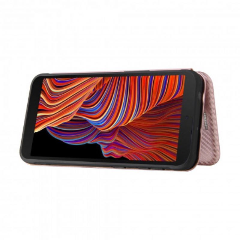 Folio-fodral Samsung Galaxy Xcover 5 Kolfiber