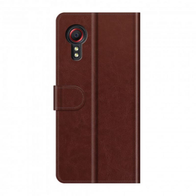 Läderfodral Samsung Galaxy Xcover 5 Telefonfodral Traditionell Läderstil