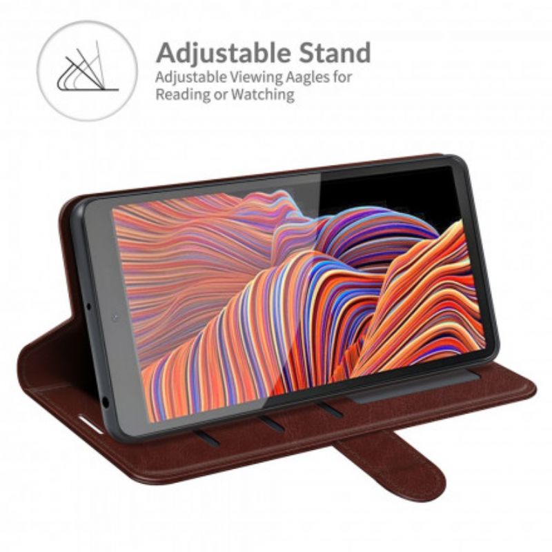 Läderfodral Samsung Galaxy Xcover 5 Telefonfodral Traditionell Läderstil