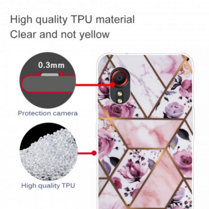 Skal För Samsung Galaxy Xcover 5 Geometrisk Marmor