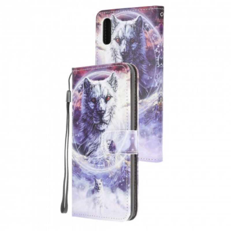 Skyddsfodral Samsung Galaxy Xcover 5 Varg På Vintern Med Snodd