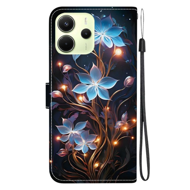 Fodral Xiaomi Redmi Note 14 4g Blommönster