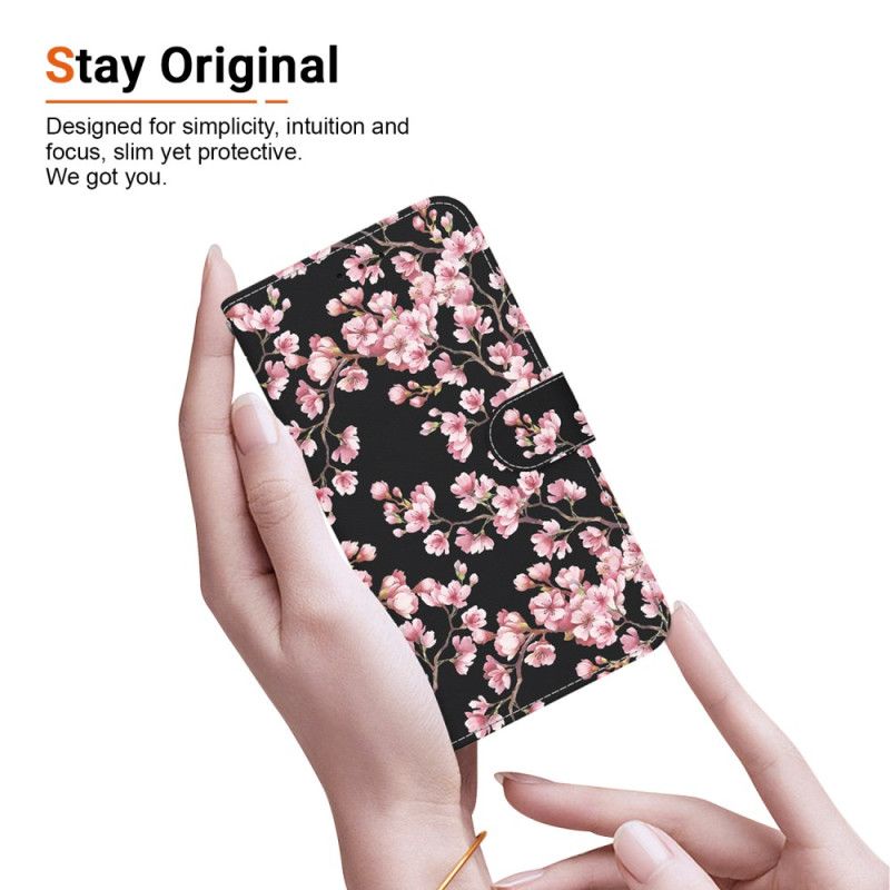 Fodral Xiaomi Redmi Note 14 4g Plommonblommor