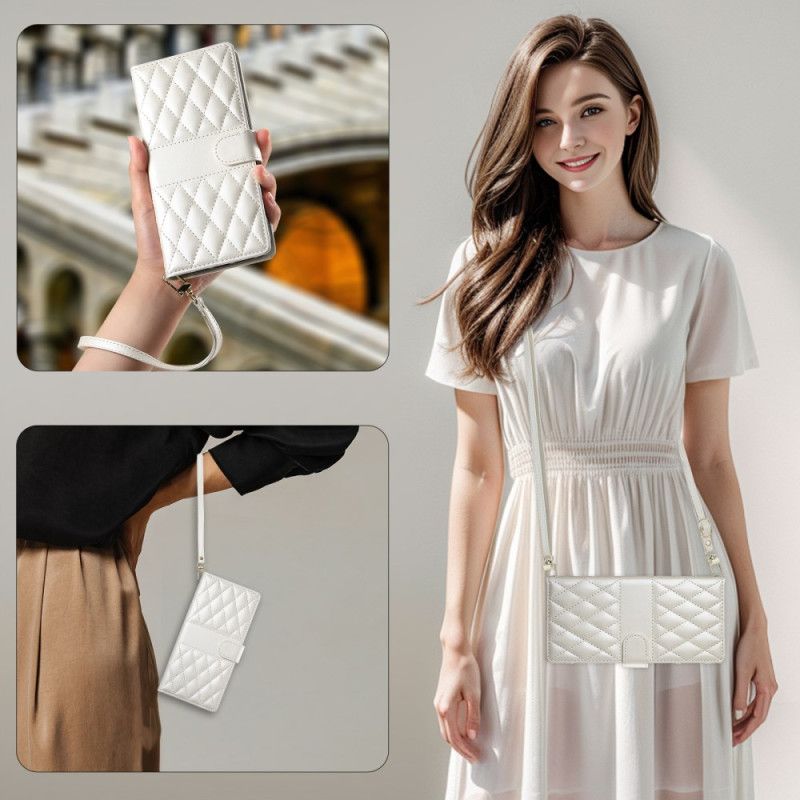 Fodral Xiaomi Redmi Note 14 4g Quiltad Med Rem Och Axelrem