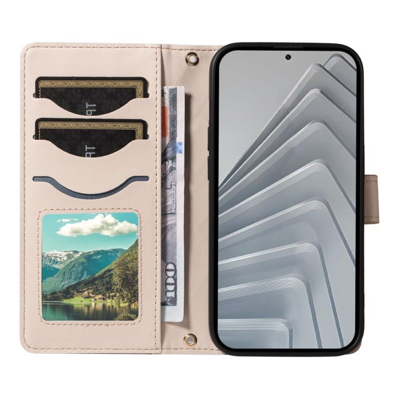 Fodral Xiaomi Redmi Note 14 4g Quiltad Med Rem Och Axelrem