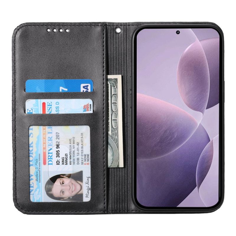 Folio-fodral För Xiaomi Redmi Note 14 4g Diamantmönster Med Rem