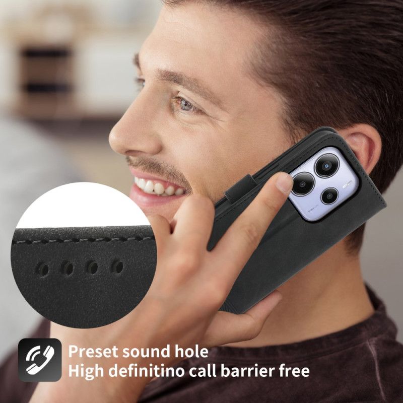 Läderfodral Xiaomi Redmi Note 14 4g Telefonfodral Dierfeng