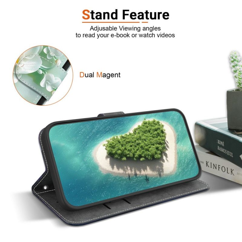 Läderfodral Xiaomi Redmi Note 14 4g Telefonfodral Jadeblommor