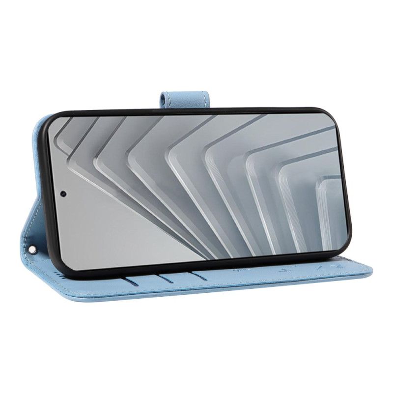 Läderfodral Xiaomi Redmi Note 14 4g Telefonfodral Maskrosor