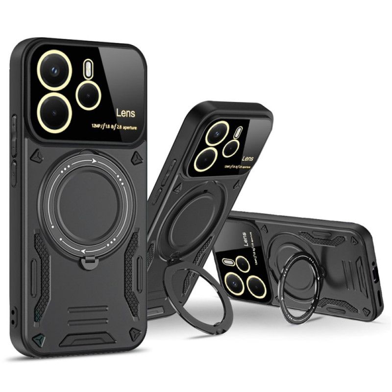 Skal För Xiaomi Redmi Note 14 4g Magnetisk Roterande Stativ