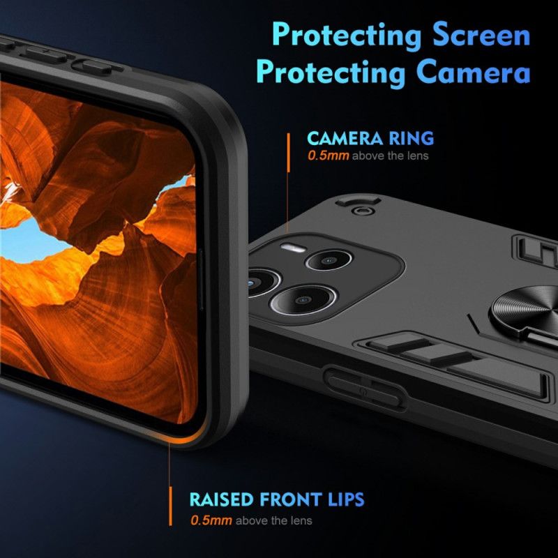 Skal Xiaomi Redmi Note 14 4g Telefonfodral Hybrid Med Ringhållare