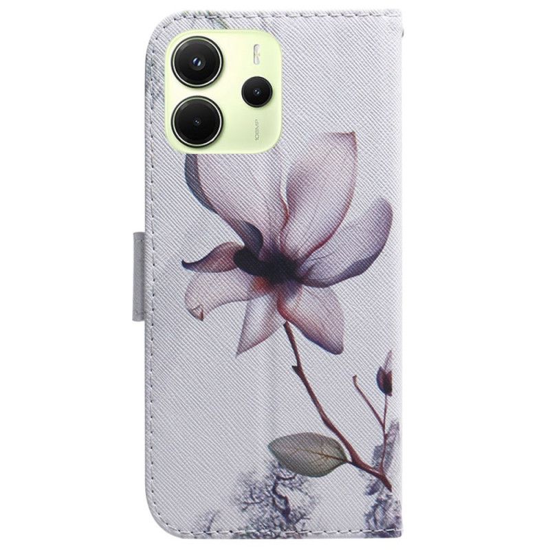 Skyddsfodral Xiaomi Redmi Note 14 4g Rosa Blomma