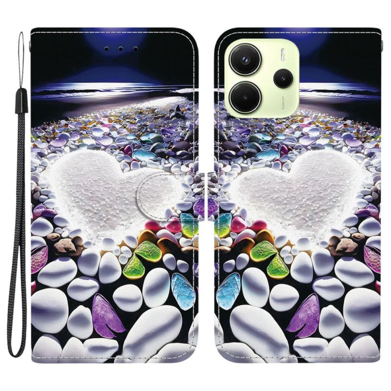 Skyddsfodral Xiaomi Redmi Note 14 4g Vitt Hjärta