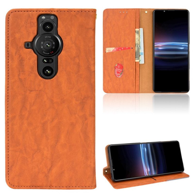 Folio-fodral Sony Xperia Pro-i Telefonfodral Konstläder Bicolor Oblique