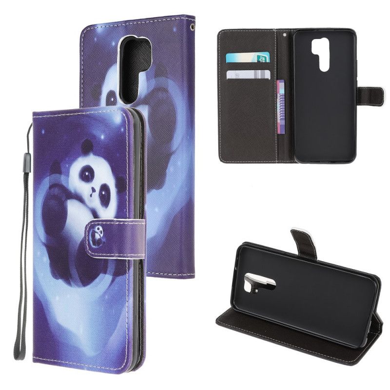Fodral för Xiaomi Redmi 9 Pandautrymme Med Rem