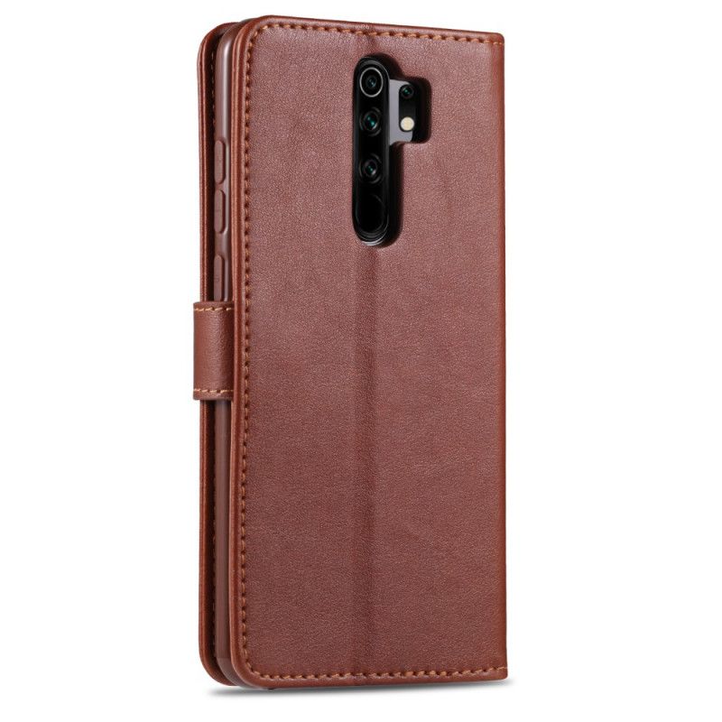 Fodral för Xiaomi Redmi 9 Svart Azns Imiterat Läder