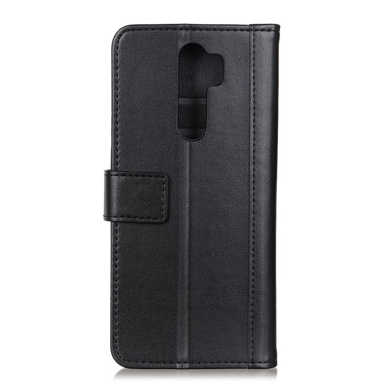 Fodral för Xiaomi Redmi 9 Svart Läderstil