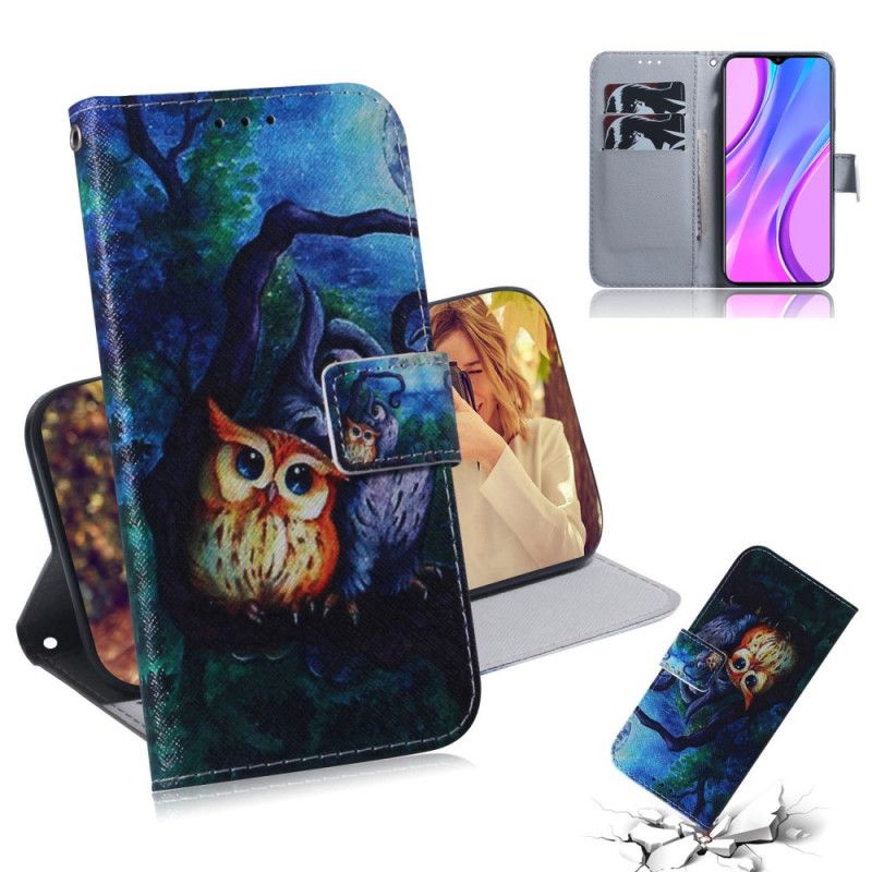 Fodral för Xiaomi Redmi 9 Uggelmålning