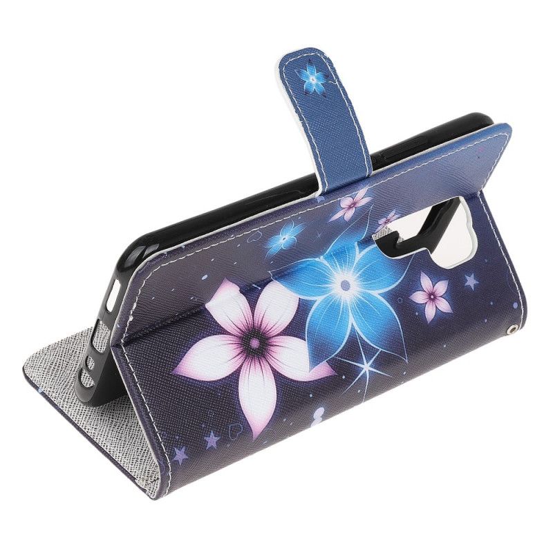 Fodral Xiaomi Redmi 9 Månblommor Med Rem