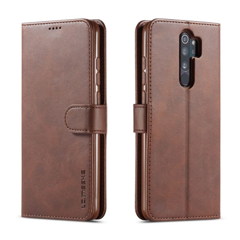 Läderfodral Xiaomi Redmi 9 Svart Lc.Imeeke Lädereffekt