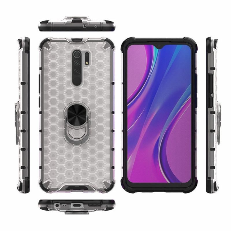 Skal för Xiaomi Redmi 9 Svart Bikakestil Och Ringstil