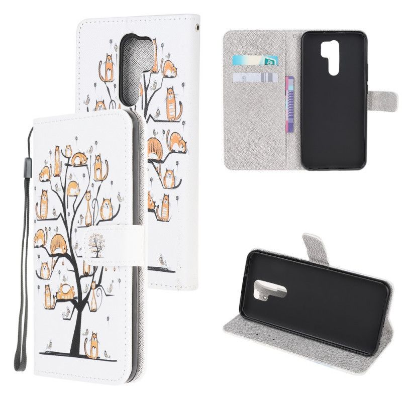 Skyddsfodral Xiaomi Redmi 9 Funky Stringkatter