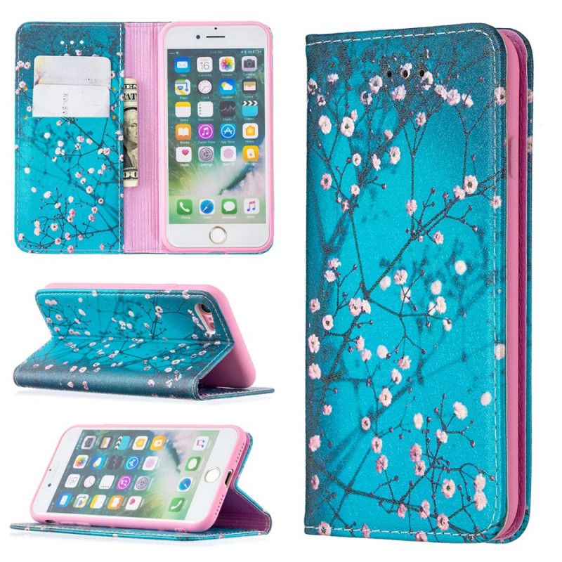 Folio-fodral iPhone 7 / 8 / SE 2 Blommande Grenar
