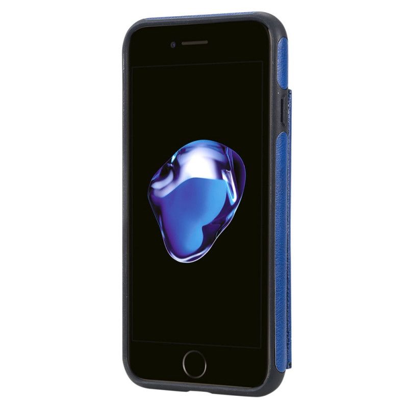 Skal för iPhone 7 / 8 / SE 2 Svart Korthållare Med Kattmönster