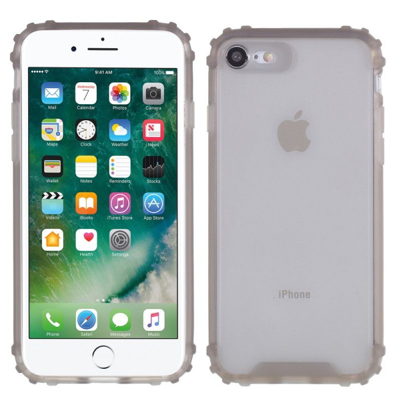 Skal iPhone 7 / 8 / SE 2 Grå Silikonförstärkta Hörn