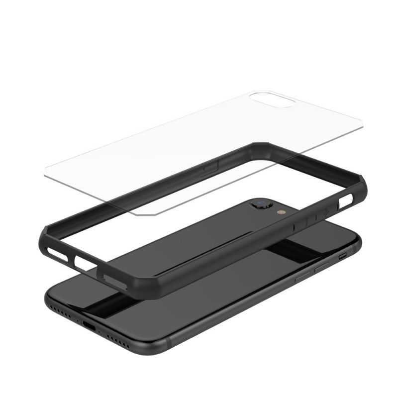 Skal iPhone 7 / 8 / SE 2 Svart Genomskinliga Kanter