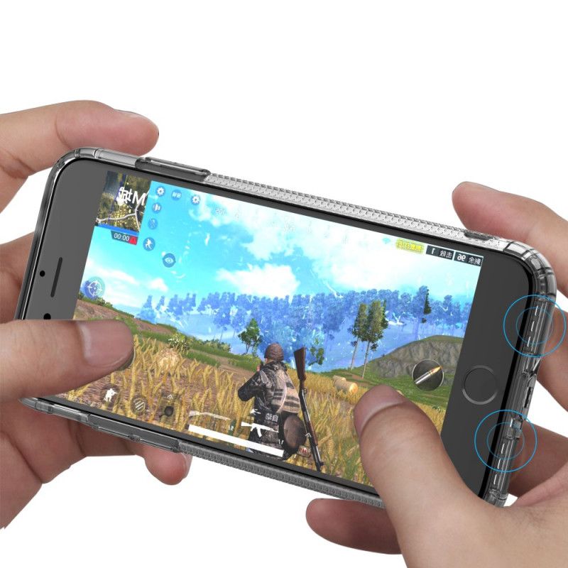 Skal iPhone 7 / 8 / SE 2 Svart Genomskinliga Leeu-Skyddskuddar
