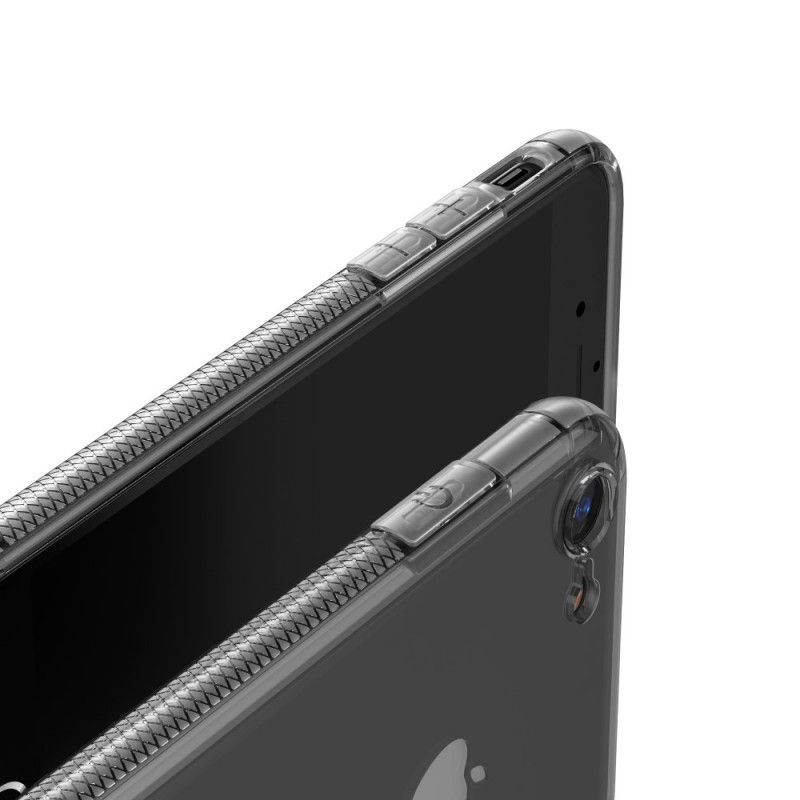 Skal iPhone 7 / 8 / SE 2 Svart Genomskinliga Leeu-Skyddskuddar