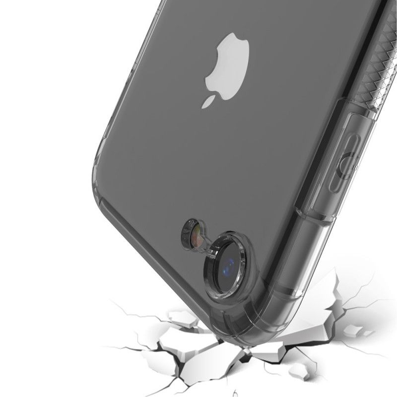 Skal iPhone 7 / 8 / SE 2 Svart Genomskinliga Leeu-Skyddskuddar