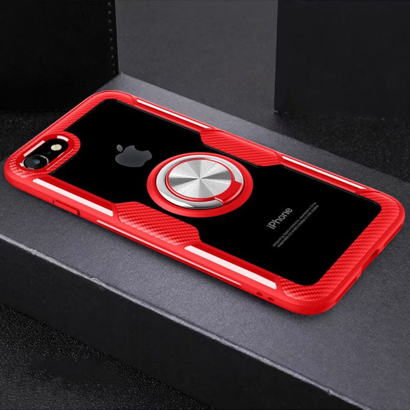 Skal iPhone 7 / 8 / SE 2 Svart Mobilskal Transparent Ring Och Kol