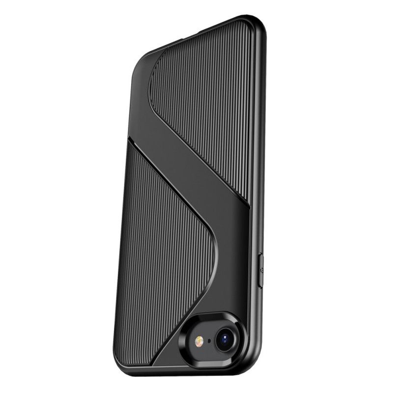 Skal iPhone 7 / 8 / SE 2 Svart Strukturerad Design