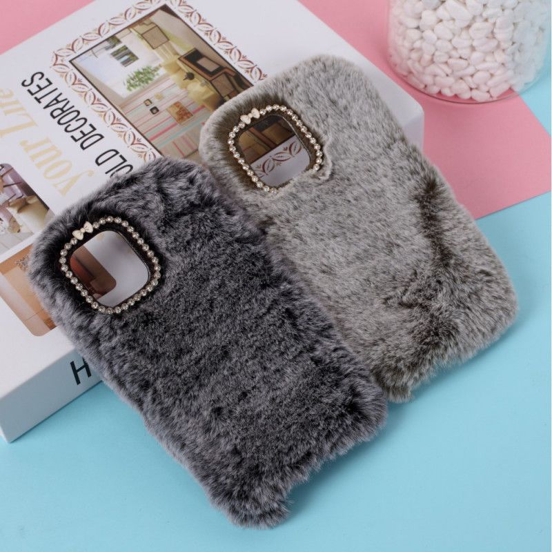 Skal iPhone 12 Mini Svart Diamantkanin