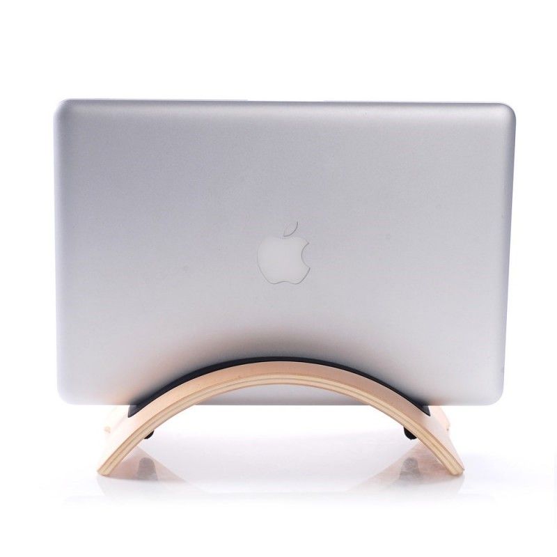 Bookarc Natural Wood Holder För Macbook