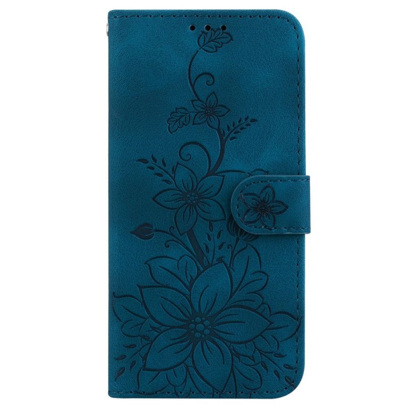 Läderfodral Realme 12 / 12x 5g Telefonfodral Blomstropp