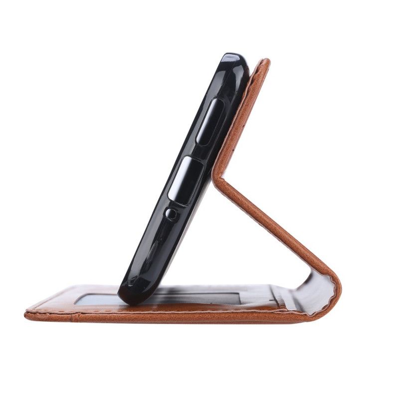 Folio-fodral OnePlus 7T Svart Korthållare I Konstläder