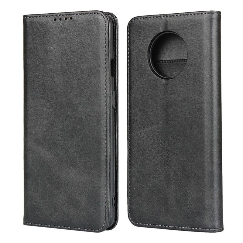 Folio-fodral OnePlus 7T Svart Premium Konstläder