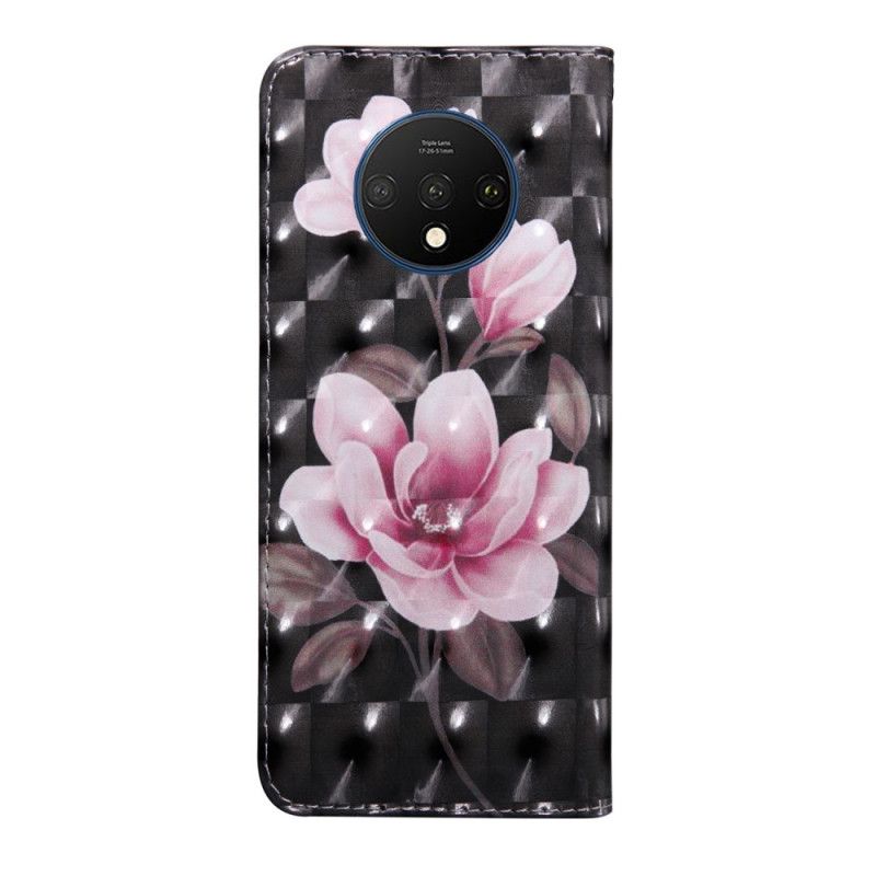 Läderfodral OnePlus 7T Mobilskal Blommor Blommar