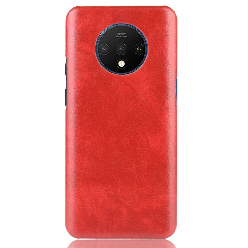 Skal för OnePlus 7T Svart Prestanda Lychee Läder Effekt