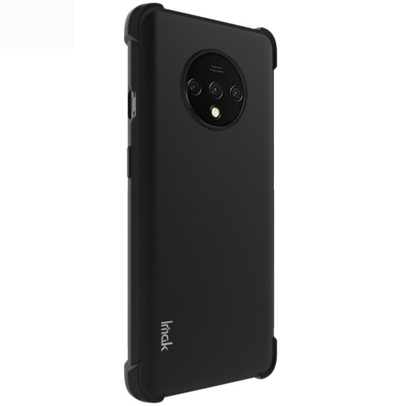 Skal OnePlus 7T Svart Flexibel Silikon Med Imak Skärmfilm