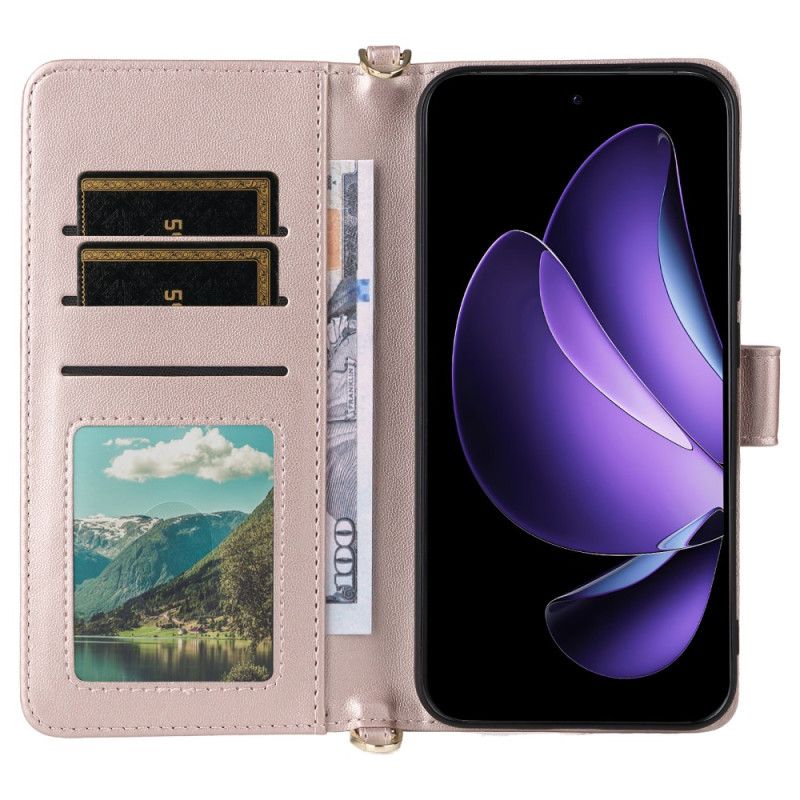 Fodral Oppo Reno 13 5g Retrodesign Med Rem Och Axelrem